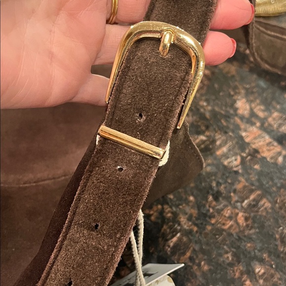 Haute Hippie Dark Brown Suede Fringe Shoulder Bag - Picture 3 of 17